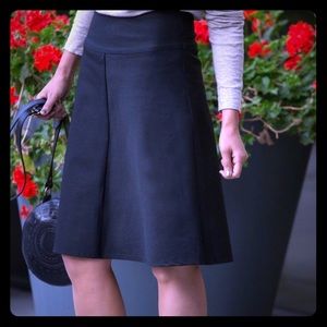 Betabrand Blk Work-it Stretch A-Line Shorts Skirt